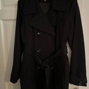 COPY - NEW DOUBLE BREASTED 3/4 LENGTH BELTED TRENCH COAT